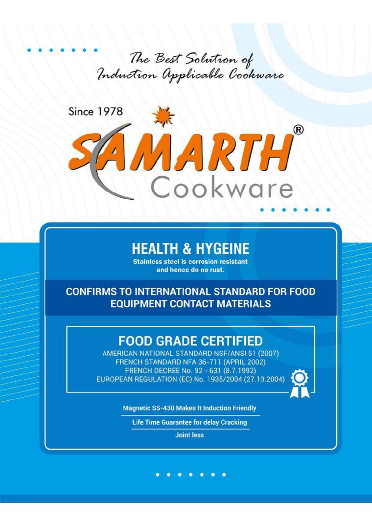 Samarth Cookware catalogue, page 1 of 10