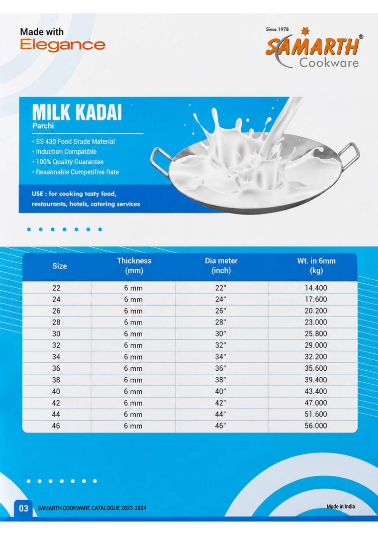 Samarth Cookware catalogue, page 4 of 10