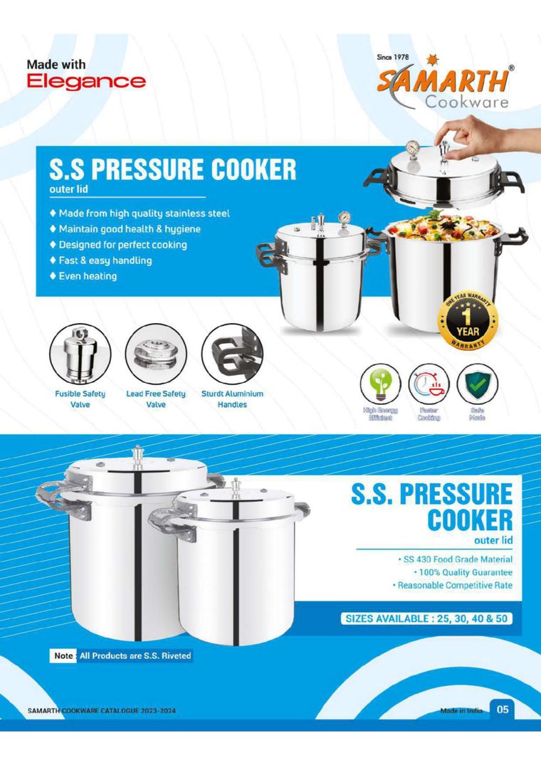 Samarth Cookware catalogue, page 6 of 10